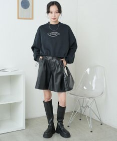 WEGO 裏起毛ドロストショートスウェット