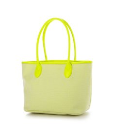 UNBILLION ペルケ perche / キャンバス・蛍光シープレザートートバッグ