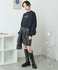 WEGO 裏起毛ドロストショートスウェット