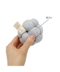 PET PARADISE ペットパラダイス 猫 編み ボール トイ 《グレー》単品