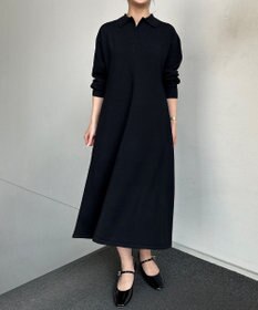 組曲 【加藤ローサさん着用】スキッパーニット ワンピース