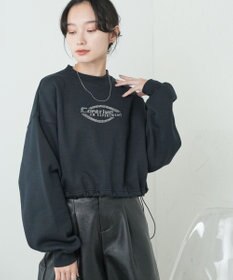 WEGO 裏起毛ドロストショートスウェット