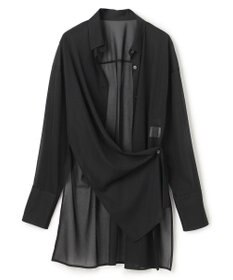 uncrave トリコットシフォン ロングシャツ