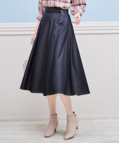 ANY SIS L 【洗える】チノライクタック スカート