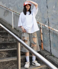 WEGO 【ユニセックス着用ITEM/SMLサイズ展開】別注BENDAVISグラフィックT（SS）
