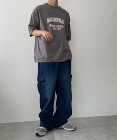 WEGO 【綿100%/MLサイズ展開】DISCUS　ルーズカレッ１００％