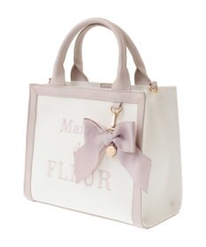 Maison de FLEUR ロゴ刺繍キャンバス2Wayトートバッグ