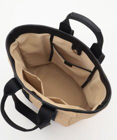 自由区 【2WAY】ハンドルラフィア トートバッグ