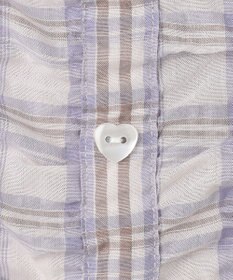 ANY KIDS 【洗濯機可能】2WAY チェックブラウス