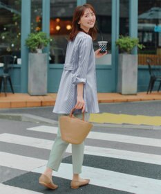 Tiaclasse L 【おのののかさん着用】半袖＆七分袖選べる袖丈バックフレアチュニック