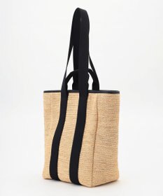 自由区 【2WAY】ハンドルラフィア トートバッグ