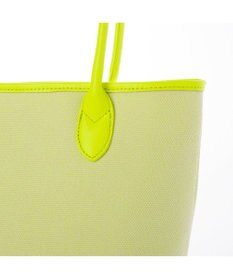 UNBILLION ペルケ perche / キャンバス・蛍光シープレザートートバッグ