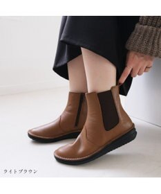 Pointer 本革軽量サイドゴアステッチショートブーツ