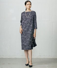 自由区 S プリントジャガードストレッチ  ワンピース