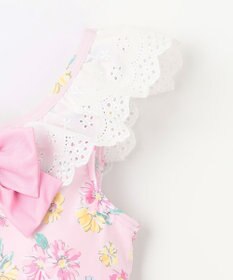 ANY KIDS 花柄×レース ワンピース水着