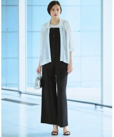 ICB 【CLASSY.掲載】オーガニックコットンリブ フレンチスリーブニット