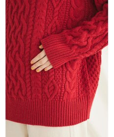 CRAFT STANDARD BOUTIQUE ラグランケーブルニットプルオーバー　