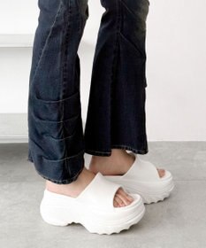 WEGO 厚底デザインラバーサンダル