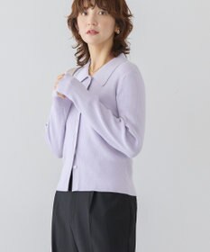 AMERICAN HOLIC バイパチ襟付き前あきリブプルオーバー