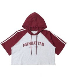 WEGO フーデッドラグランT