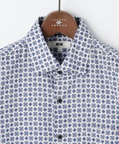 JOSEPH ABBOUD 【キングサイズ・綿100％・JAPANファブリック】パナマボイルプリント 半袖シャツ