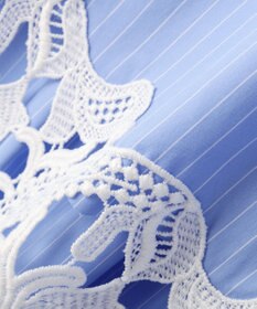 YECCA VECCA レースヘムロングシャツ