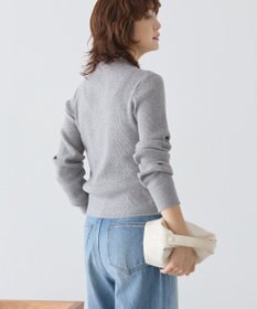 AMERICAN HOLIC バイパチ襟付き前あきリブプルオーバー