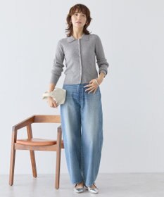 AMERICAN HOLIC バイパチ襟付き前あきリブプルオーバー