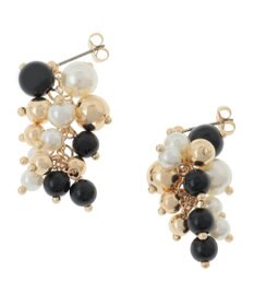 YECCA VECCA パールMIXボリュームピアス