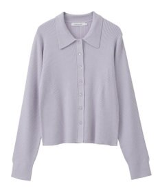 AMERICAN HOLIC バイパチ襟付き前あきリブプルオーバー