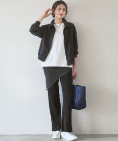 23区 【SLOW/一部店舗限定】ヴィンテージライクテリー ジップ ブルゾン