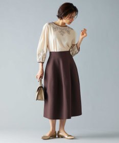 自由区 【洗える】ポリエステルホールガーメント スカート