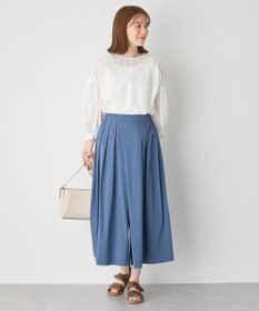 ANY L 【洗濯機可能/接触冷感/UVケア/イージーケア/ウエストゴム】清涼リラックススカーチョ