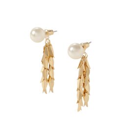 YECCA VECCA パールリーフピアス