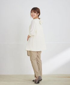 Tiaclasse L 【洗える】ストレッチサイドラインパンツ