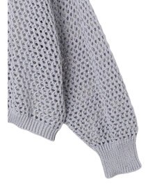 earth music&ecology スパンコールショートゆるニット