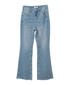 earth music&ecology セルフカットフレアデニムパンツ