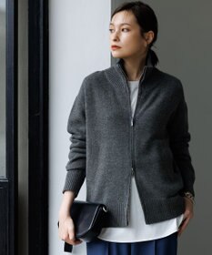 ICB L 【新色追加】ソフトカシミヤミックス ニットトラックジャケット