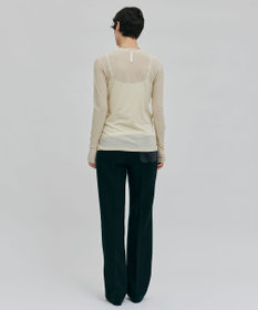 BEIGE， MILLAM / フェイクレザーパッチワイドパンツ