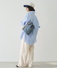 russet デニムジャガード3WAY巾着バッグ(CE-1688)