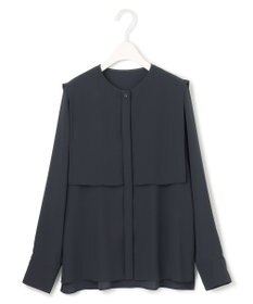 ICB L 【UVケア・速乾・接触冷感・洗える】BackSatinAmunzen デザインブラウス