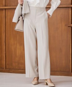 23区 【VERY3月号掲載/セットアップ対応】トリアセダブルジョーゼット フルレングス パンツ ベージュ系