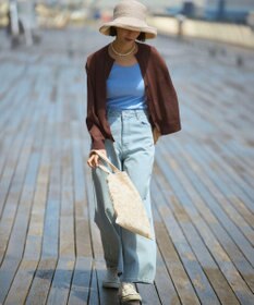 23区 S 【新色追加/見上愛さん着用】オーガニック コットンリブ タンクトップ