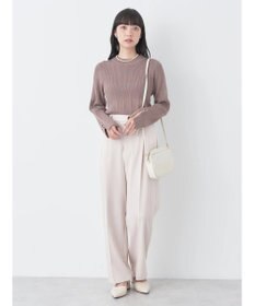 earth music&ecology 袖パールハイネックリブプルオーバー