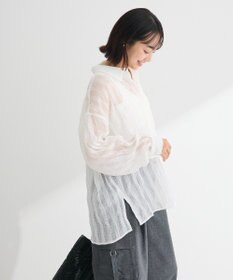 Green Parks シアーワッシャーロングスリーブシャツ