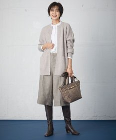 J.PRESS LADIES シャンブレーツイル キュロット パンツ