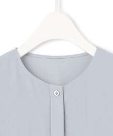 ICB L 【UVケア・速乾・接触冷感・洗える】BackSatinAmunzen デザインブラウス