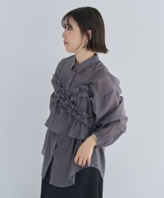 Green Parks ＳＥＴ２点フリルビスチェ＋シャツチュニック