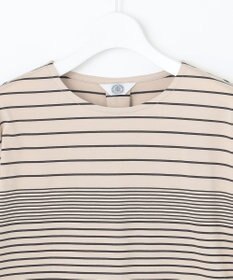 J.PRESS LADIES L パネルボーダー ドルマンスリーブ カットソー