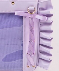 WEGO 【痛バ＆推し活グッズ】きらめきレースアップフリル痛ショルダー